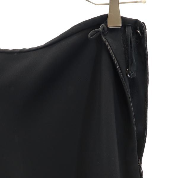 GIORGIO ARMANI ジョルジオアルマーニ イタリア製 ミディ丈 スカート 44 黒 レディース