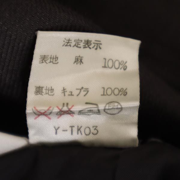 Christian Dior クリスチャンディオール ミディ丈 リネン タイトスカート M チャコールグレー レディース