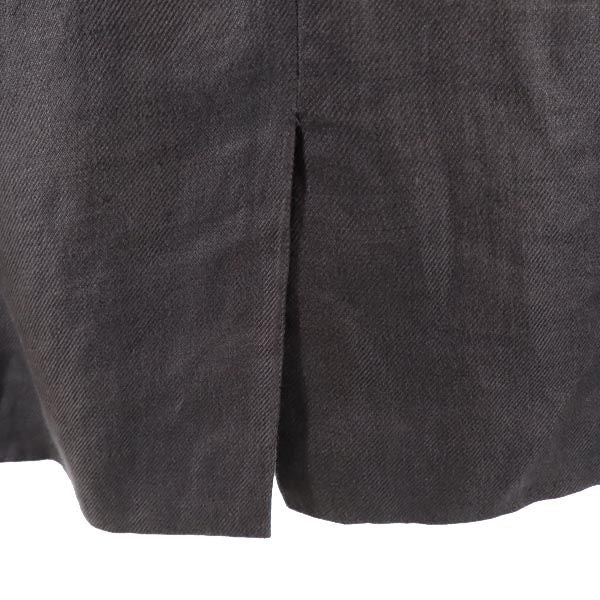Christian Dior クリスチャンディオール ミディ丈 リネン タイトスカート M チャコールグレー レディース