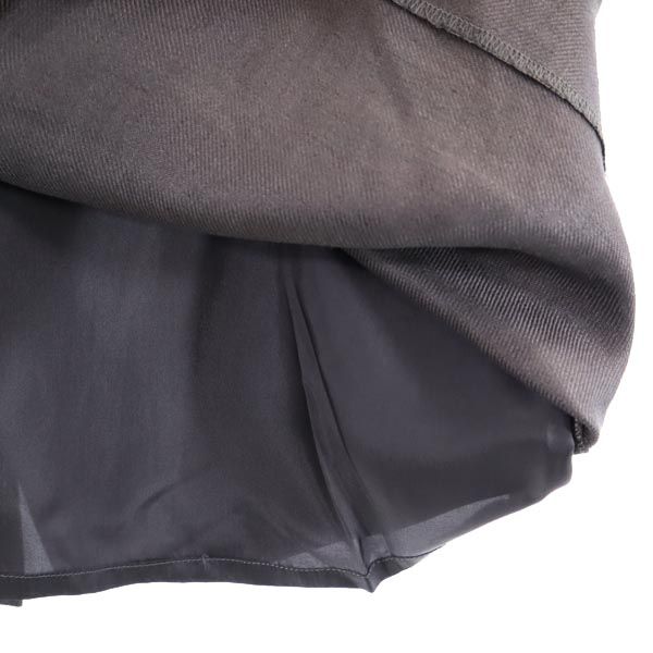 Christian Dior クリスチャンディオール ミディ丈 リネン タイトスカート M チャコールグレー レディース