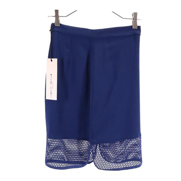 未使用 frankie morello フランキーモレロ イタリア製 ミニ丈 タイトスカート 38 ブルー レディース