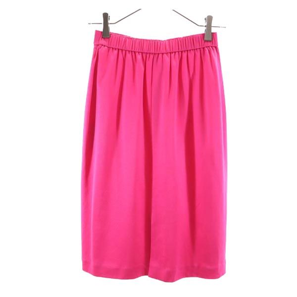未使用 YVES SAINT LAURENT イヴサンローラン ミディ丈 タイトスカート 9 ピンク レディース