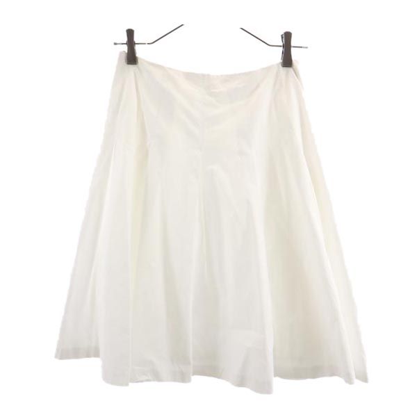 beautiful people ビューティフルピープル ミニ丈 フレアスカート 36 ホワイト レディース