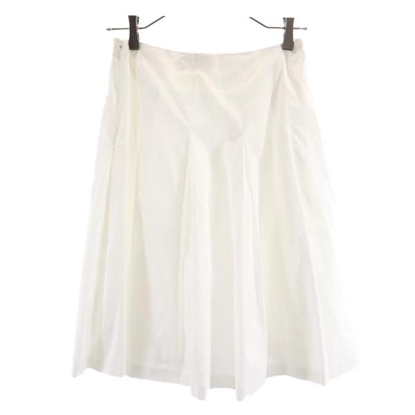 beautiful people ビューティフルピープル ミニ丈 フレアスカート 36 ホワイト レディース