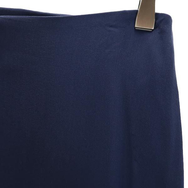 Chloe クロエ ミディ丈 シルク100％ スカート 36 ネイビー レディース