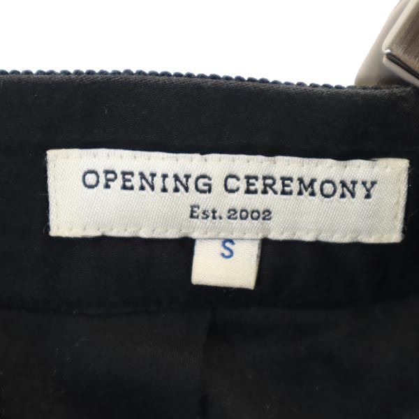 OPENING CEREMONY オープニングセレモニー ミディ丈 メッシュ ギャザースカート S ブラック系 バックジップ レディース