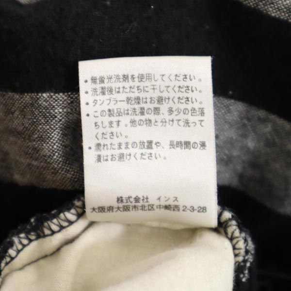 グラミチ ビームスコラボ リネンブレンド ボーダー柄 アウトドアショートパンツ S 黒×グレー Gramicci BEAMS メンズ