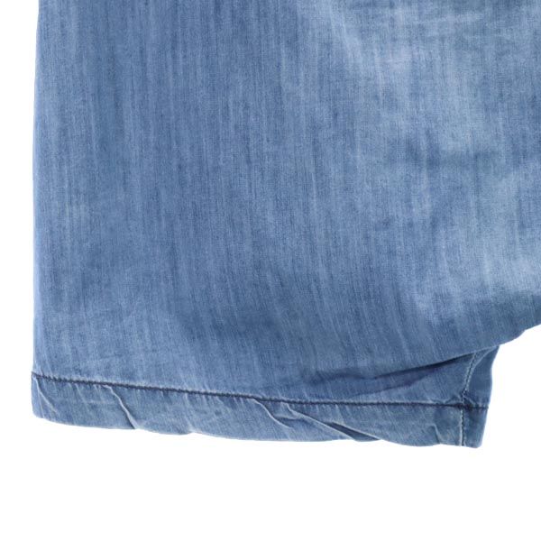 MARNI マルニ イタリア製 シャンブレー デニムショートパンツ w24 青 レディース