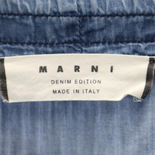 MARNI マルニ イタリア製 シャンブレー デニムショートパンツ w24 青 レディース