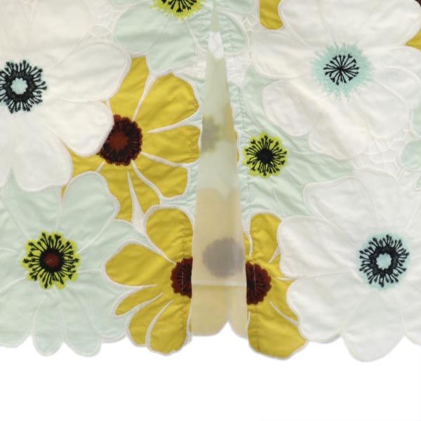 ケイトスペード 花柄 ミモレ丈 タイトスカート 0 ホワイト系 Kate Spade レディース