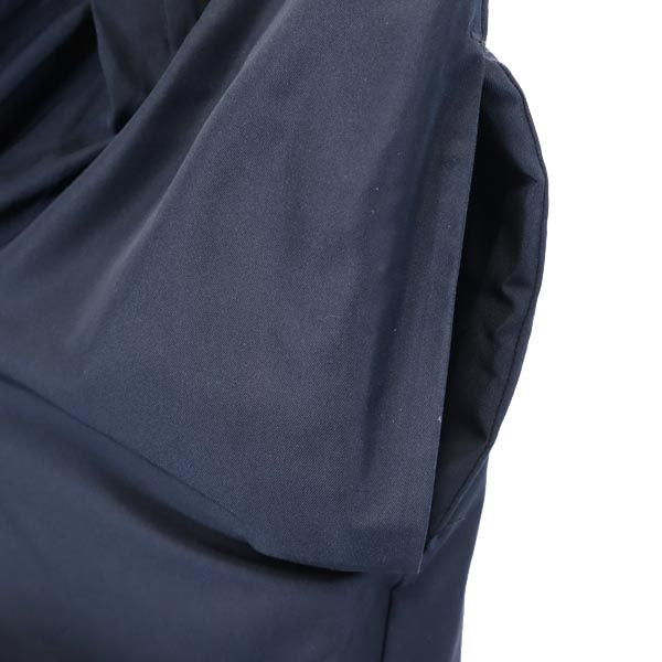 JIL SANDER ジルサンダー イタリア製 ミディ丈 シルクブレンド スカート 40 ネイビー レディース