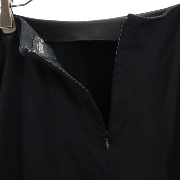 KATE SPADE SATURDAY ケイトスペードサタデー ミニ丈 フレアスカート 4 ブラック系 バックジップ レディース