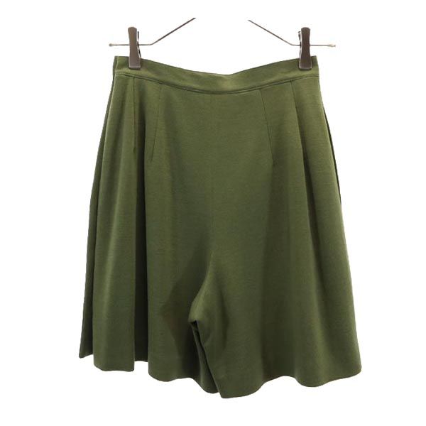 FOXEY フォクシー 日本製 ウール100％ ショートパンツ 40 カーキ レディース