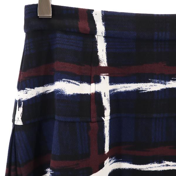 MARC BY MARC JACOBS マークバイマークジェイコブス チェック柄 ミニスカート 0 ネイビー系 レディース