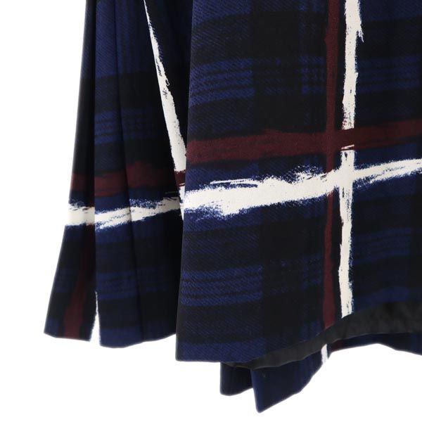 MARC BY MARC JACOBS マークバイマークジェイコブス チェック柄 ミニスカート 0 ネイビー系 レディース