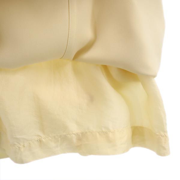 CHANEL シャネル フランス製 ミニ丈 台形 スカート 36 アイボリー系 レディース