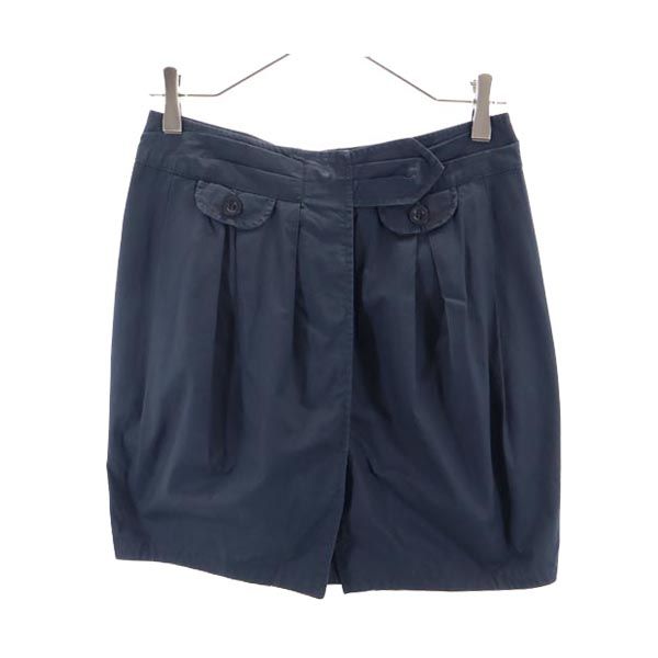SEE BY CHLOE シーバイクロエ ミニ丈 ラップスカート USA 4 紺 レディース