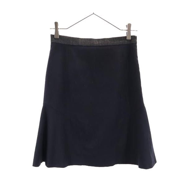 MAX&CO マックスアンドコー ミニ丈 フレアスカート 40 黒 レディース