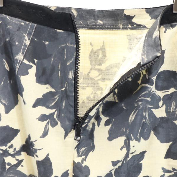 Alessandro dell'Acqua アレッサンドロ デラクア 花柄 ミディ丈 スカート アイボリー系 レディース