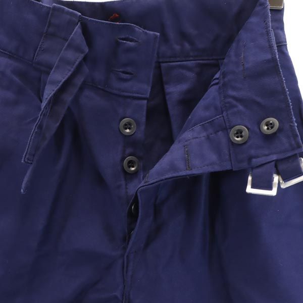 グルカショーツ ショートパンツ ネイビー ボタンフライ レディース