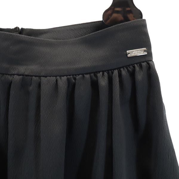 ARMANI EXCHANGE アルマーニエクスチェンジ ミニ丈 スカート 0 ブラック ハンガー付 レディース