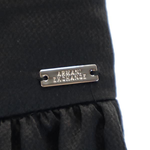 ARMANI EXCHANGE アルマーニエクスチェンジ ミニ丈 スカート 0 ブラック ハンガー付 レディース