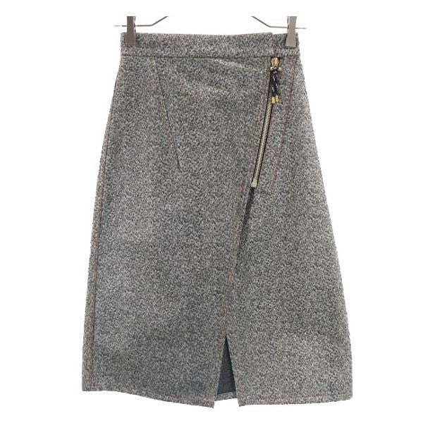 ACNE STUDIOS アクネストゥディオズ ミディ丈 ラップスカート 32 グレー系 レディース