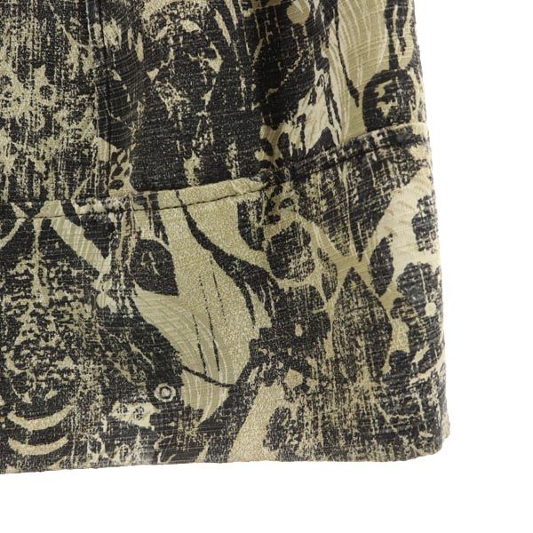 Max Mara WEEKEND マックスマーラ ウイークエンド 総柄 ミニ丈 スカート 36 グレー系 サイドジップ レディース