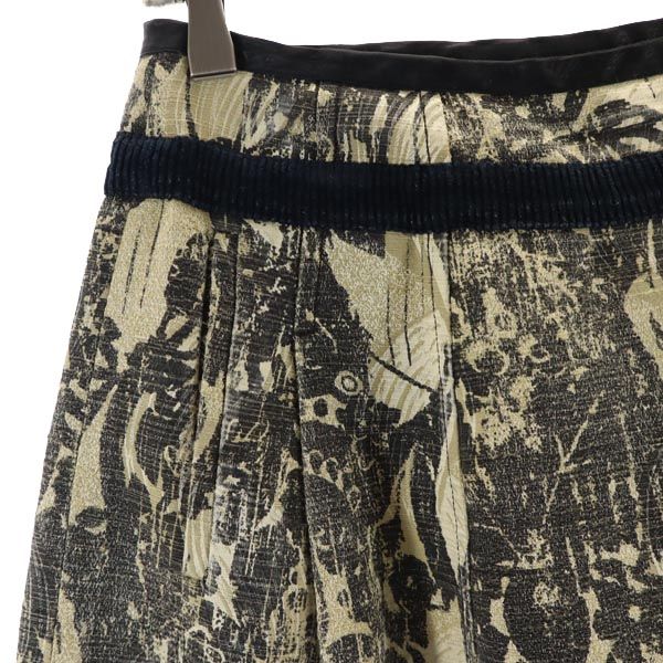 Max Mara WEEKEND マックスマーラ ウイークエンド 総柄 ミニ丈 スカート 36 グレー系 サイドジップ レディース