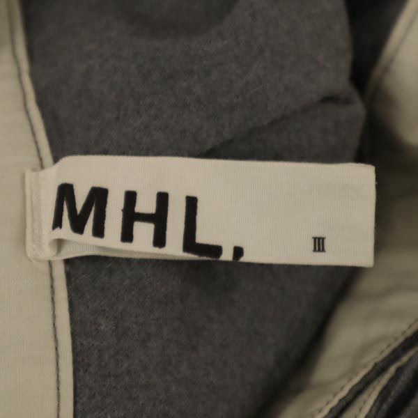 MHL. エムエイチエル ウール100％ ミニ丈 ラップスカート 3 グレー系 MARGARET HOWELL レディース