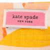 美品 ケイトスペード リネンブレンド 総柄 フリル ショートパンツ 2 オレンジ系 Kate Spade レディース