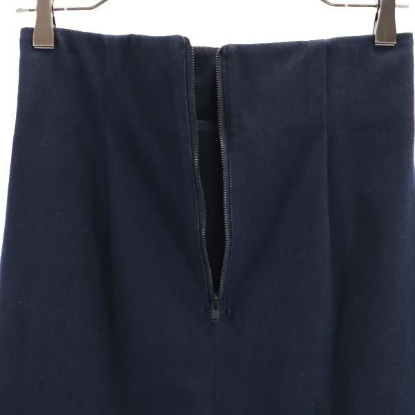 OPENING CEREMONY オープニングセレモニー 日本製 ミディ丈 スカート M ネイビー系 バックジップ レディース