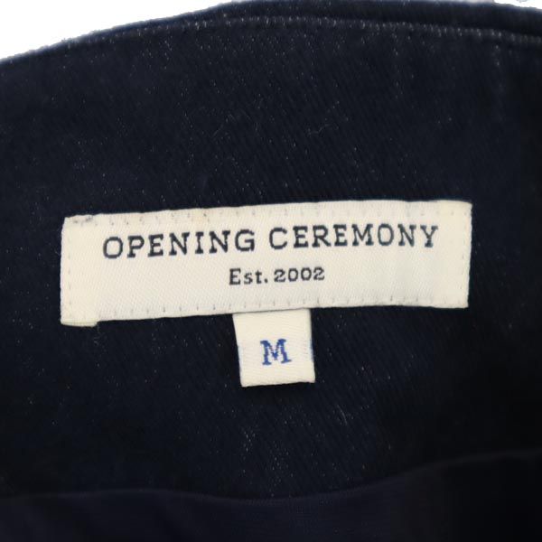OPENING CEREMONY オープニングセレモニー 日本製 ミディ丈 スカート M ネイビー系 バックジップ レディース