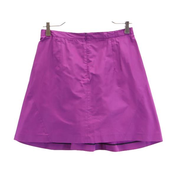 MIUMIU ミュウミュウ ミニ丈 スカート 38 パープル系 バックジップ レディース