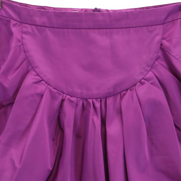 MIUMIU ミュウミュウ ミニ丈 スカート 38 パープル系 バックジップ レディース