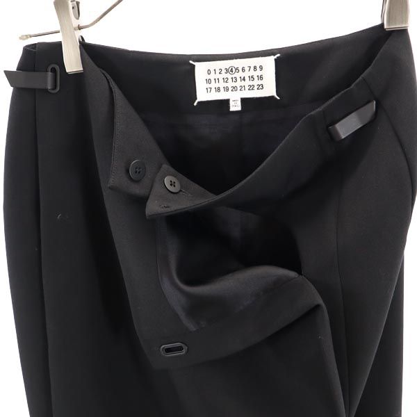 MARTIN MARGIELA マルタンマルジェラ イタリア製 ウール100％ ミニスカート 38 ブラック レディース