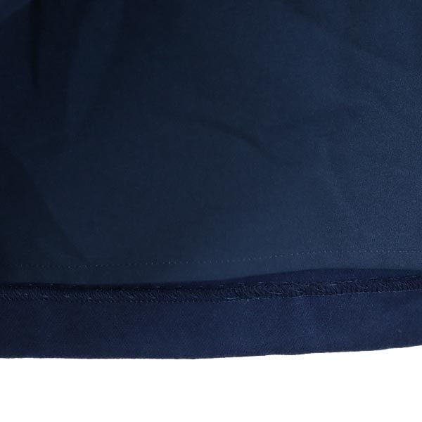 未使用 Calvin klein カルバンクライン ウールブレンド ミニ丈 プリーツスカート 4 ネイビー系 サイドジップ レディース