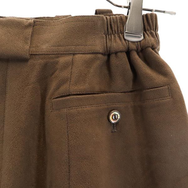 レオナール スポーツ フェイクスエード ショートパンツ 66-92 ブラウン LEONARD SPORT ラムース レディース