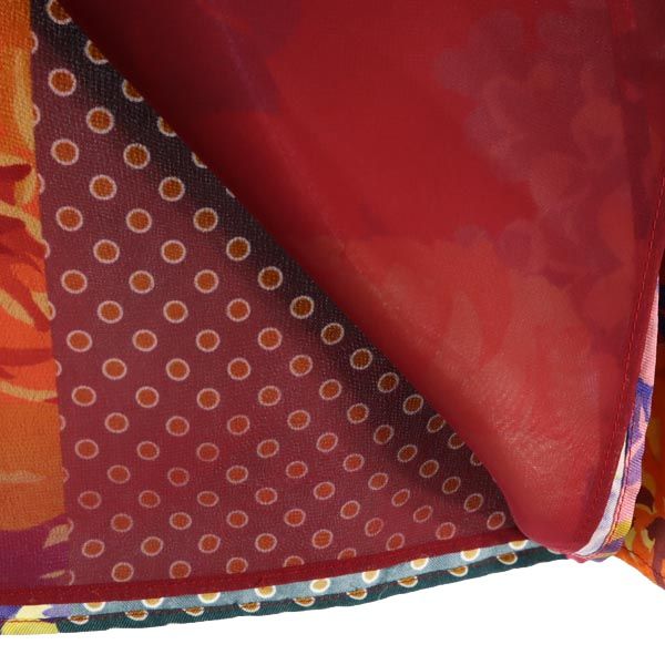 MAX MARA マックスマーラ シルク100％ 総柄 ミニ丈 ラップスカート 38 レディース