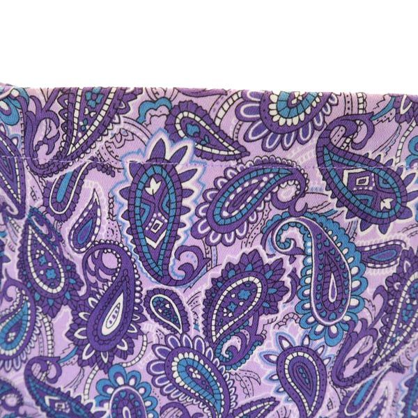 PEARLY GATES パーリーゲイツ ペイズリー柄 ミディ丈 スカート 0 パープル系 サイドジップ レディース