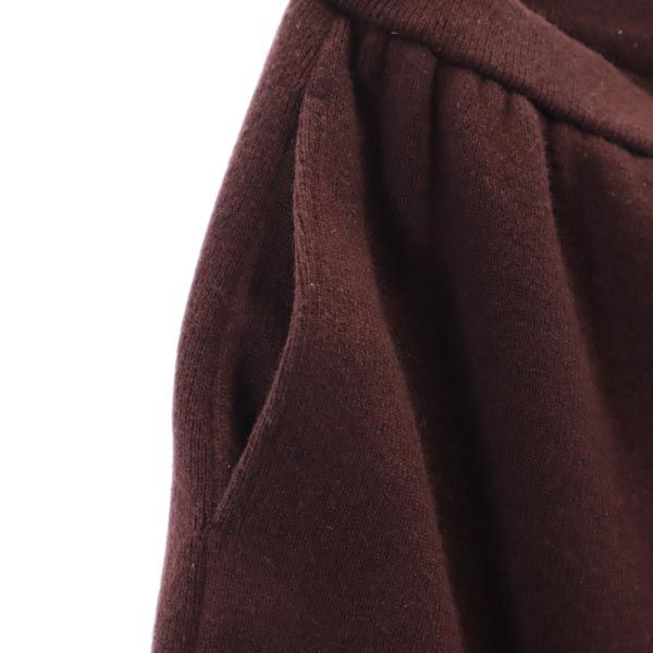 FOXEY フォクシー カシミヤ ミニスカート 40 ブラウン ウエストゴム仕様 レディース