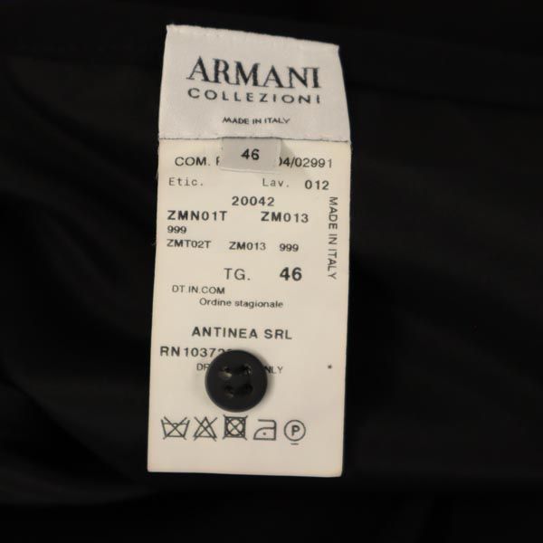 ARMANI アルマーニ イタリア製 ミディ丈 スカート 46 ブラック レディース