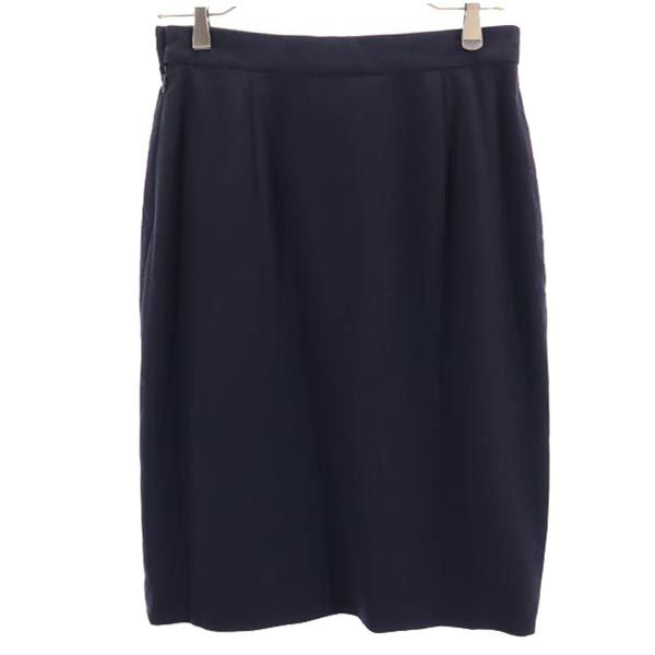 GIORGIO ARMANI ジョルジオアルマーニ イタリア製 ミディ丈 タイトスカート 42 濃紺 レディース