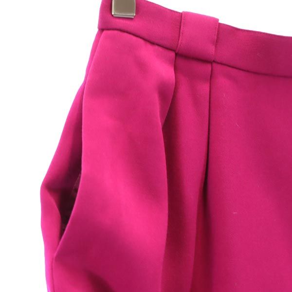 クリスチャンディオール ウール100％ ミニ丈 スカート M ピンク系 Christian Dior バックジップ レディース