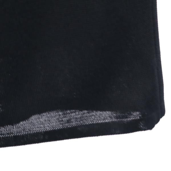 YVES SAINT LAURENT イヴサンローラン 日本製 ミディ丈 スカート 11号 ブラック サイドジップ レディース