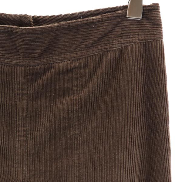 Chloe クロエ フランス製 ミディ丈 コーデュロイ スカート T34 ブラウン レディース