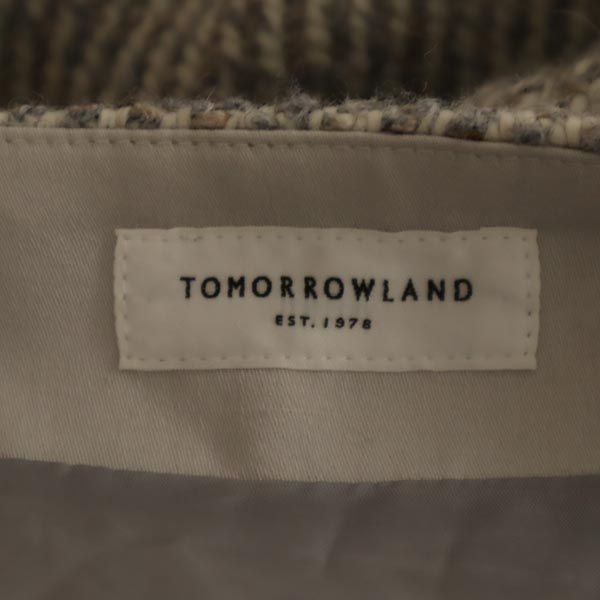 TOMORROWLAND トゥモローランド ミニ丈 ニット 台形 スカート 34 グレー系 レディース