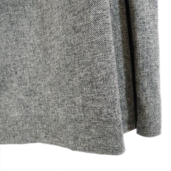 MARNI マルニ イタリア製 ウールブレンド ミディ丈 タック スカート 40 グレー系 バックジップ レディース