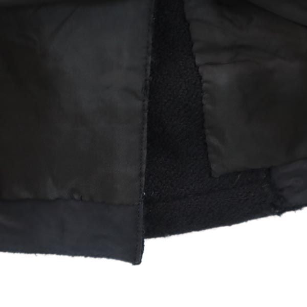 YVES SAINT LAURENT イヴサンローラン ウール100％ ミディ丈 タック スカート S ブラック系 レディース