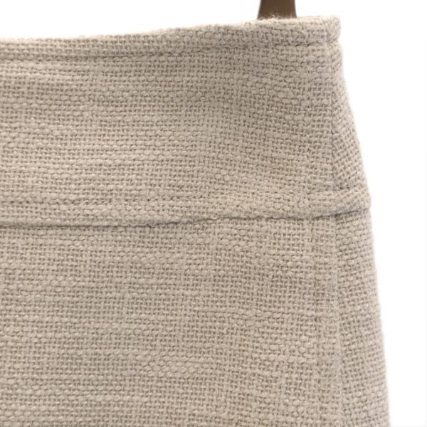 S Max Mara エスマックスマーラ ミニ丈 ツイード タイトスカート ベージュ系 バックジップ レディース